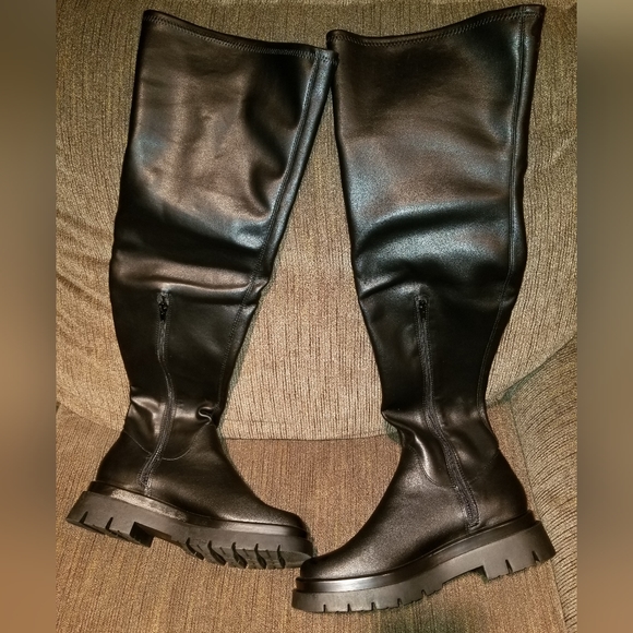 Steve Madden Women's Black Industry Knee Size 10M - Picture 9 of 16